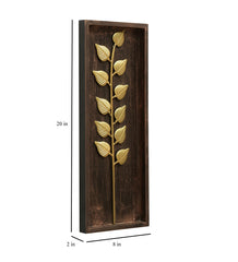 Iron TITAN LEAF FRAME Decorative Showpiece for Wall Décor