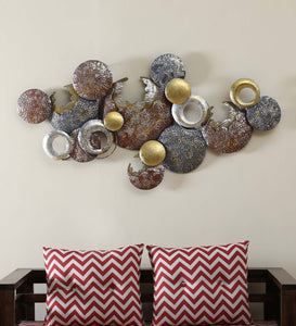 Round Abstract Metal Wall Décor