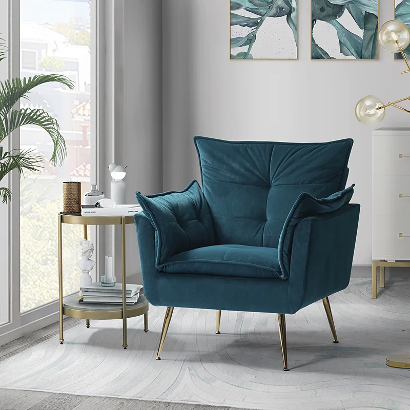 Teal Fyn Accent Chair