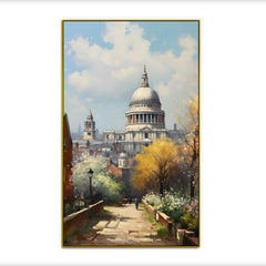 St Pauls Cathedral in Autumn by Vintage London
