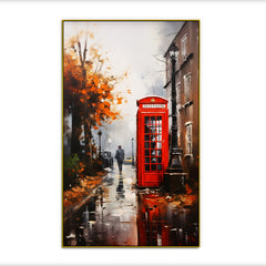 Red Phone Booth by Vintage London