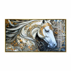 Luxury Equestrian Art  Gold Leaf Wall Decor-Modern Fantasy Painting