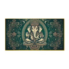 Rustic Lord Ganesha Poster – Vintage Temple Artwork