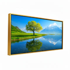 Majestic Seven Running White Horses Wall Painting - Décor for Home & Office