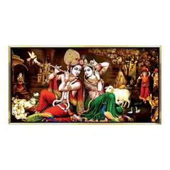 Premium Classic Lord Radha Krishna Wall Painting for Wall Decors