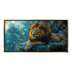 Majestic Lion King Premium Canvas Painting