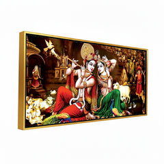Premium Classic Lord Radha Krishna Wall Painting for Wall Decors