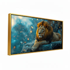 Majestic Lion King Premium Canvas Painting