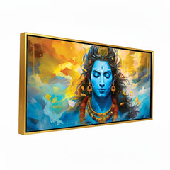 Premium Lord Shiva Meditation Abstract Wall Paintings For Home Wall Decors