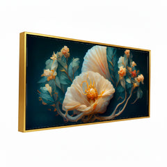 Premium Elegant Floral Flower art Canvas Wall Painting for Wall Decors