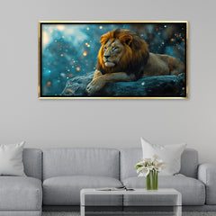 Majestic Lion King Premium Canvas Painting
