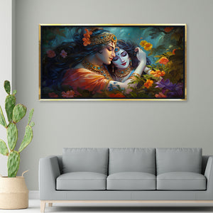Premium Radha Krishna Love Canvas Art