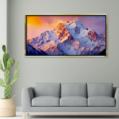 Premium Nature Theme Beautiful Canvas Printed Mountain Wall Paintings & Arts