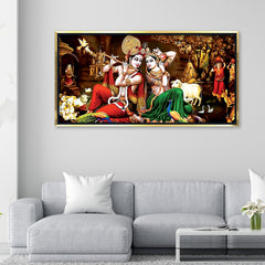 Premium Classic Lord Radha Krishna Wall Painting for Wall Decors