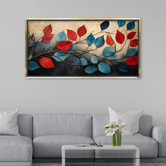 Premium Abstract Leaves Canvas | Elegant Floral Wall Decor for Home & Office