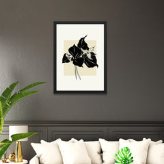 Black & White Botanical Floral Photo Framed Wall Art