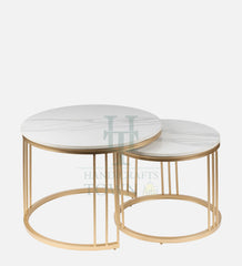 White Marble Nesting Tables