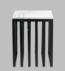 Metallic Cube Side Table (Black)