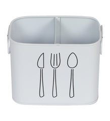 White Cutlery Stand Set of 2