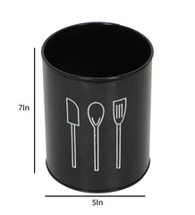 Black Cutlery Stand Set of 2