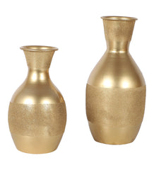 Gold Flower Pot Set of 2