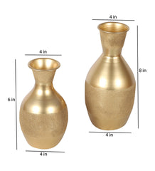 Gold Flower Pot Set of 2