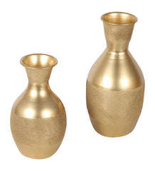 Gold Flower Pot Set of 2