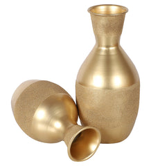 Gold Flower Pot Set of 2