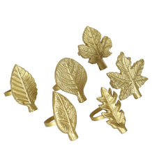 Leaves Napkin RIng Set of 6