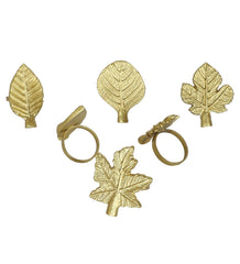 Leaves Napkin RIng Set of 6