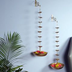 Hanging Flower Urli With Stand Set