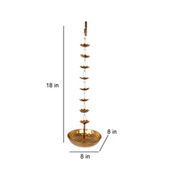 Hanging Flower Urli With Stand Set