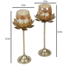 Hammered Flower Detachable Set of 2