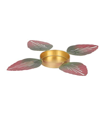 Red & Green Leaves Urli & Dia Set of 2