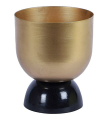 Black & Gold Double Layer Detachable Planter Set of 2