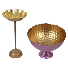 Purple Taj Urli Bowl with Detachacble Tealight Holder Set of 6