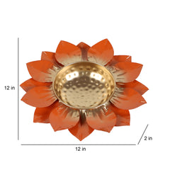 Orange & Gold FLower Urli