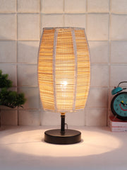 Wood Table lamp with Bamboo Shade (ACAP02)