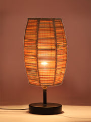 Wood Table lamp with Bamboo Shade (ACAP02)