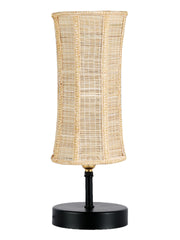 Wood Table lamp with Bamboo Shade (ACAP03)