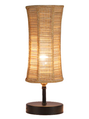 Wood Table lamp with Bamboo Shade (ACAP03)