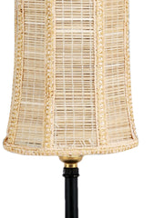 Wood Table lamp with Bamboo Shade (ACAP03)