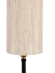 Wood Table Lamp with Off-white Cotton Shade (ACAP04)