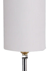 Wood Table lamp with Grey cotton Shade (AEAP09)