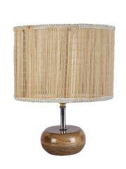 Bamboo Shade with Wood Lamp Base (AB)