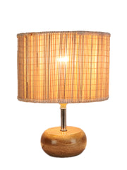 Bamboo Shade with Wood Lamp Base (AB)