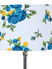Multicolor Cotton Shade with Wood Lamp Base (YN)