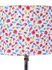 Multicolor Cotton Shade with Wood Lamp Base (YK)