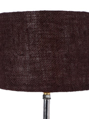 Brown Jute Shade with Wood Lamp Base (JN)
