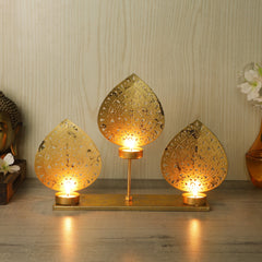 Leaf Tealight Holder with Stand